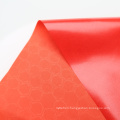 Red Color Football Grid Design TPU Laminated 75D Polyester Fabric Used For Inflatable Waterproof Products